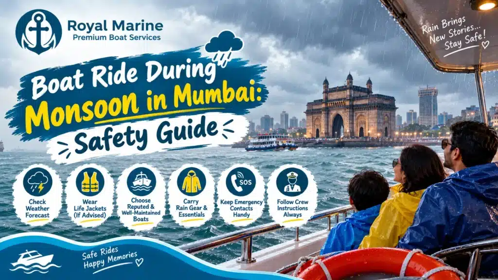 Boat Ride During Monsoon in Mumbai with Safety Precautions